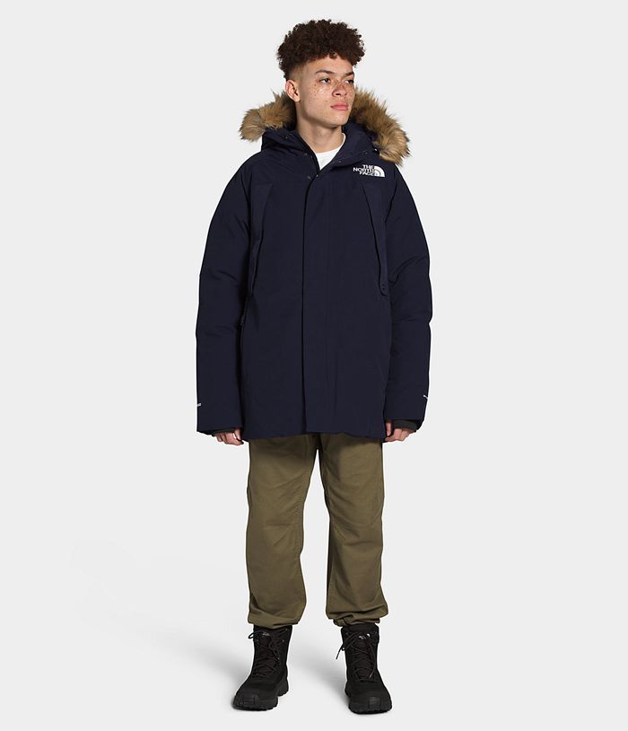 The North Face Puffer Jacket New Outerboroughs Navy - Mens - Thailand XZEFT-9815